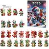 Unique Christmas Souvenirs Dragon Advent Calendars 2026, 24 Days Countdown Calendar with 2D Acrylic Ornaments, Collectible Figures for Tree Home Decor
