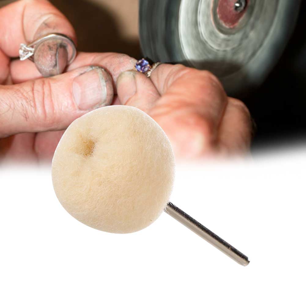 10PCS 2.35mm Polishing Tool Woollen Buffing Wheel Abrasive Tool Abrasive Tool
