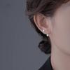 Super Flash Full Diamond Stud Earrings Female Thread Screw Buckle Personalized Fashion Earbone Nails Sleep Free To Remove Clay Ball Zircon