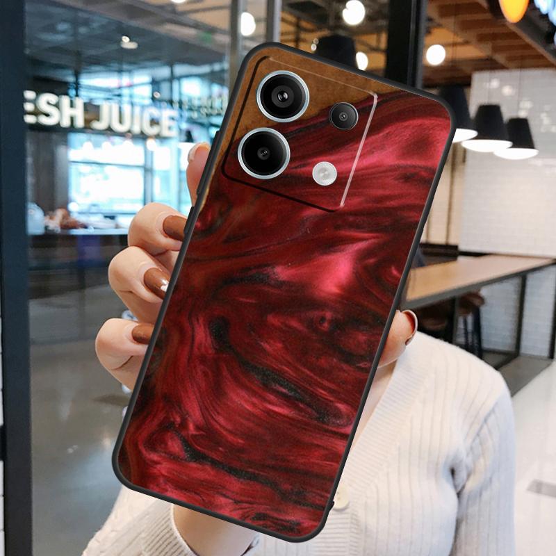 Traveler Protective Wood Resin Case For Xiaomi Redmi Note 13 Pro 10 11 12 14 15 Pro Plus Redmi 15C 14C 10C 12C 13C 15 Cover