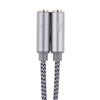 3.5Mm Headphone Splitter Earphone Adapter 1 Male To 2 Female Jack Mic Y Splitter