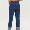  Benetton  Incisional Roll Up Straight Denim Pants Badp15341