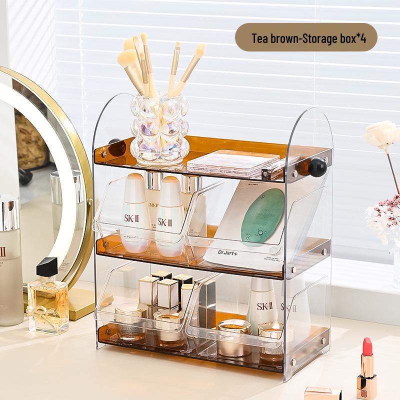 Hochwertiges Kosmetik-Aufbewahrungsregal im chinesischen Stil für Make-up- und Hautpflegeprodukte