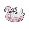 Cute Pearl Cat Enamel Lapel Pin Cartoon Metal Brooch Jewelry For Women Men Hat Backpack Bags Badge Pins Kids Gifts
