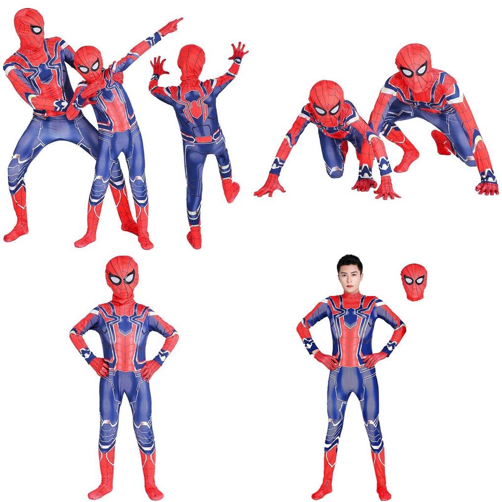 Exquisite Iron Spider-man Cosplay Costume Featuring Perfect Stitches For Halloween Fun