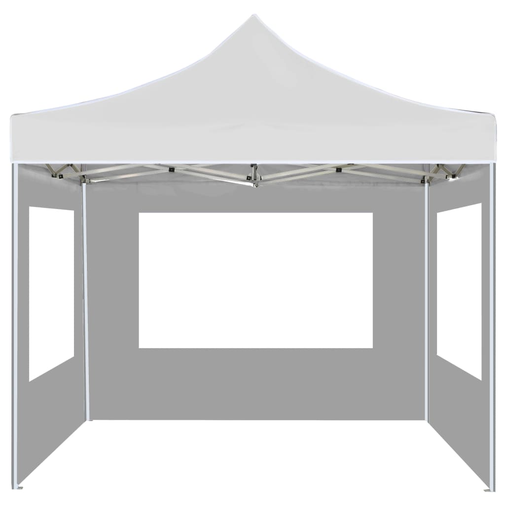 Professional Party Tent Foldable with Walls Aluminum 2*2m White