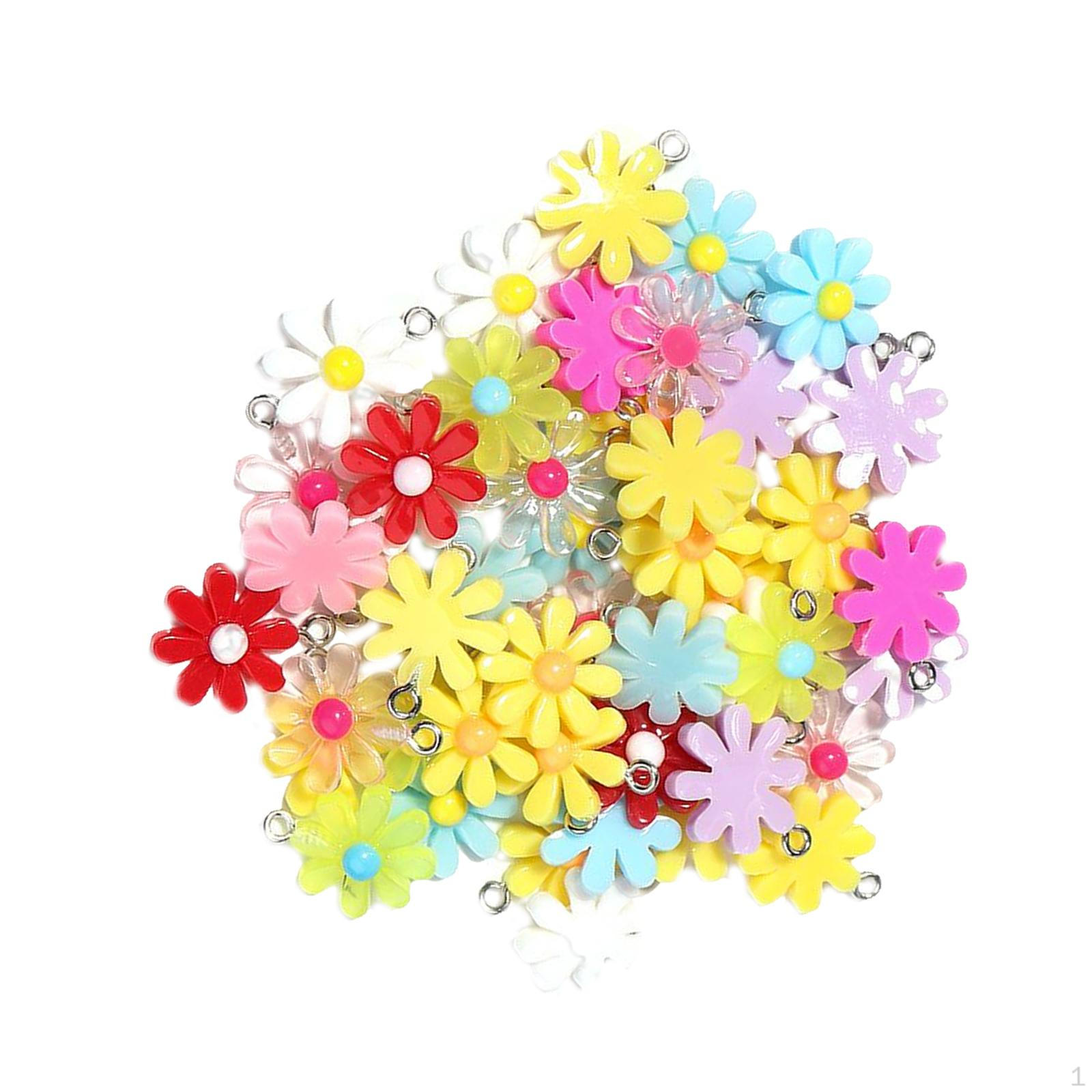 

10 шт., милые подвески-подвески, для изготовления ювелирных изделий, серьги для женщин и девочек, брелок для рукоделия, подарок «сделай сам» 10pcs flower_Multi