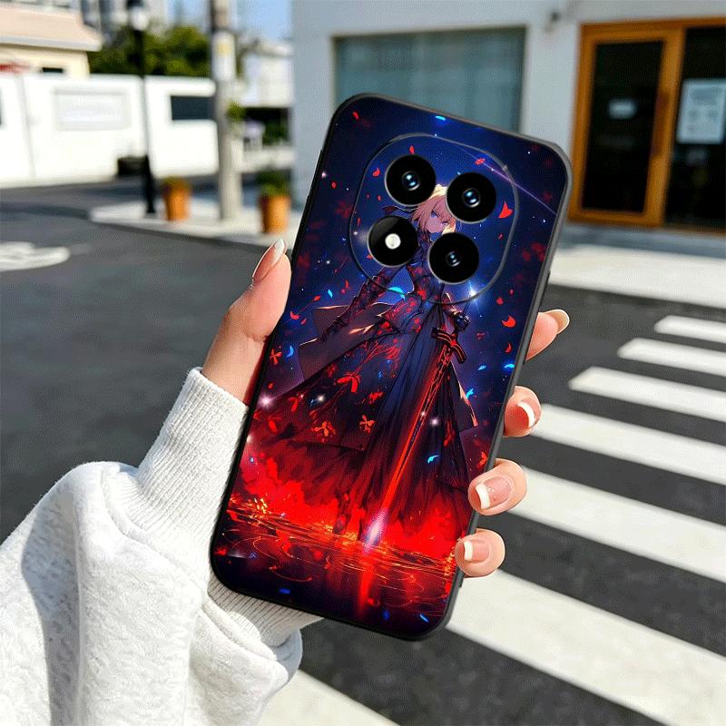 

Fate Zero Stay Night Saber Soft Phone Case for Xiaomi Redmi Note 12 13 14 15 Pro Plus 11 12S 11S 11T 10 4G Black Cover Back Shel Redmi Note 12 Pro 5G
