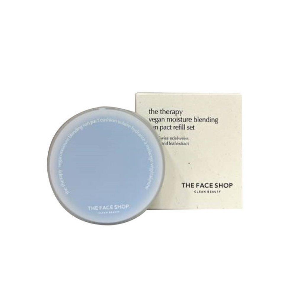 The Face Shop The Therapy Vegan Moisture Blending Sun Pact Refill Plan 14g+14g