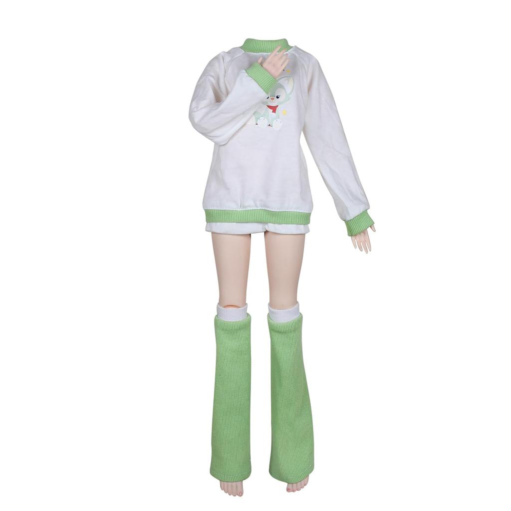 EVA BJD 13 BJD Doll Clothes 13 BJD Children's Clothes 60 Cm Fashionable Doll Set 22"-24" Spherical SD Doll White Dress Stockings Book