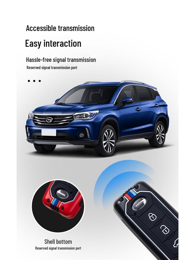 Compatible with GAC Trumpchi: GS4 Key Case, GS3, GA6, GA3, GA4, GS5 Key Fob Cover for Men and Women