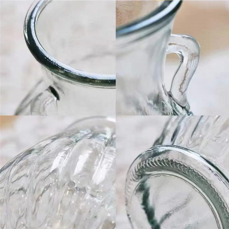 Binaural Vase Safe Glass Home Decoration For Photography Decoration Flower Vase Clear Vertical Strip Vase Glass Vase Simple