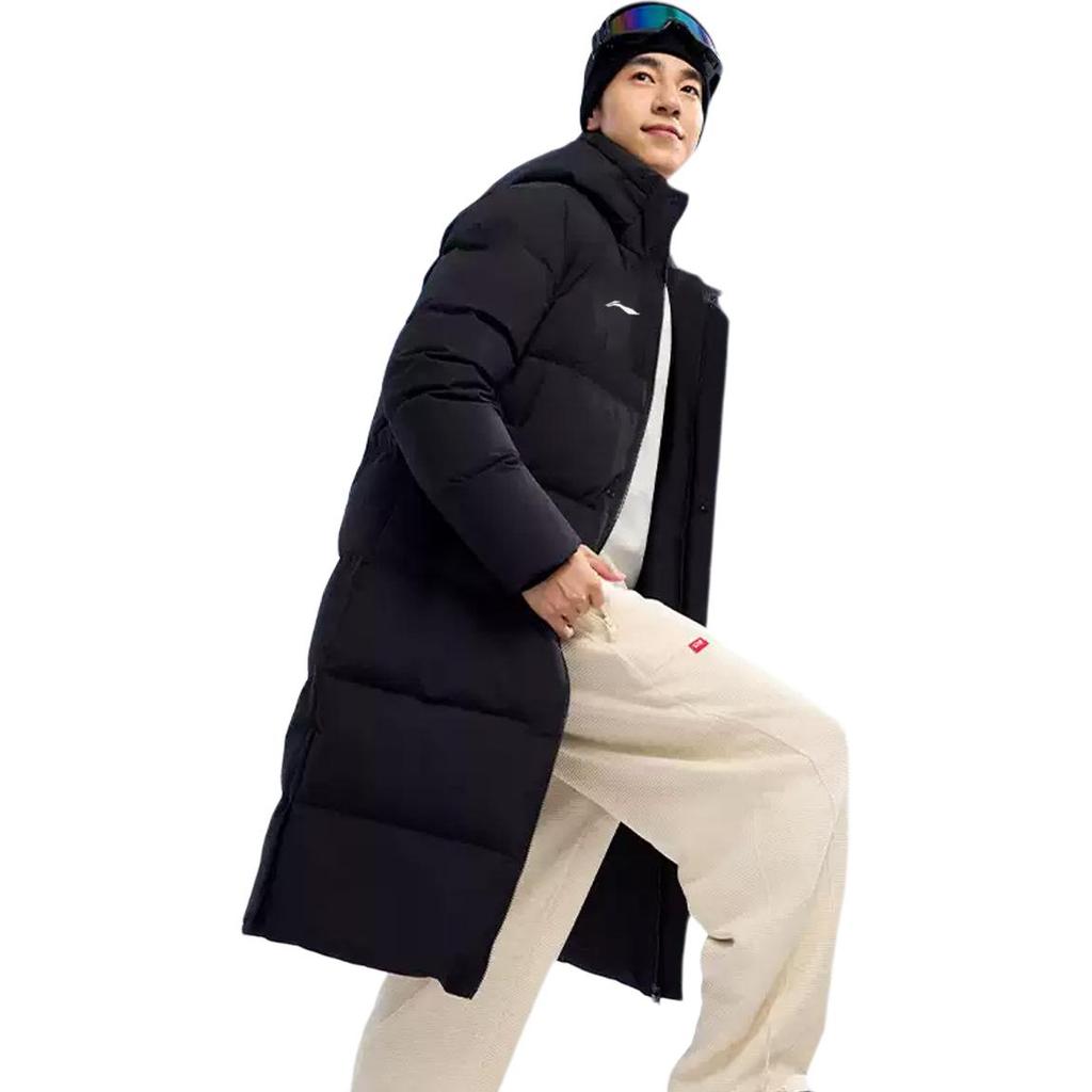 Li Ning Table Tennis Series Windproof Durable Warm Down Jacket Unisex Jacket Black AWPF607-4