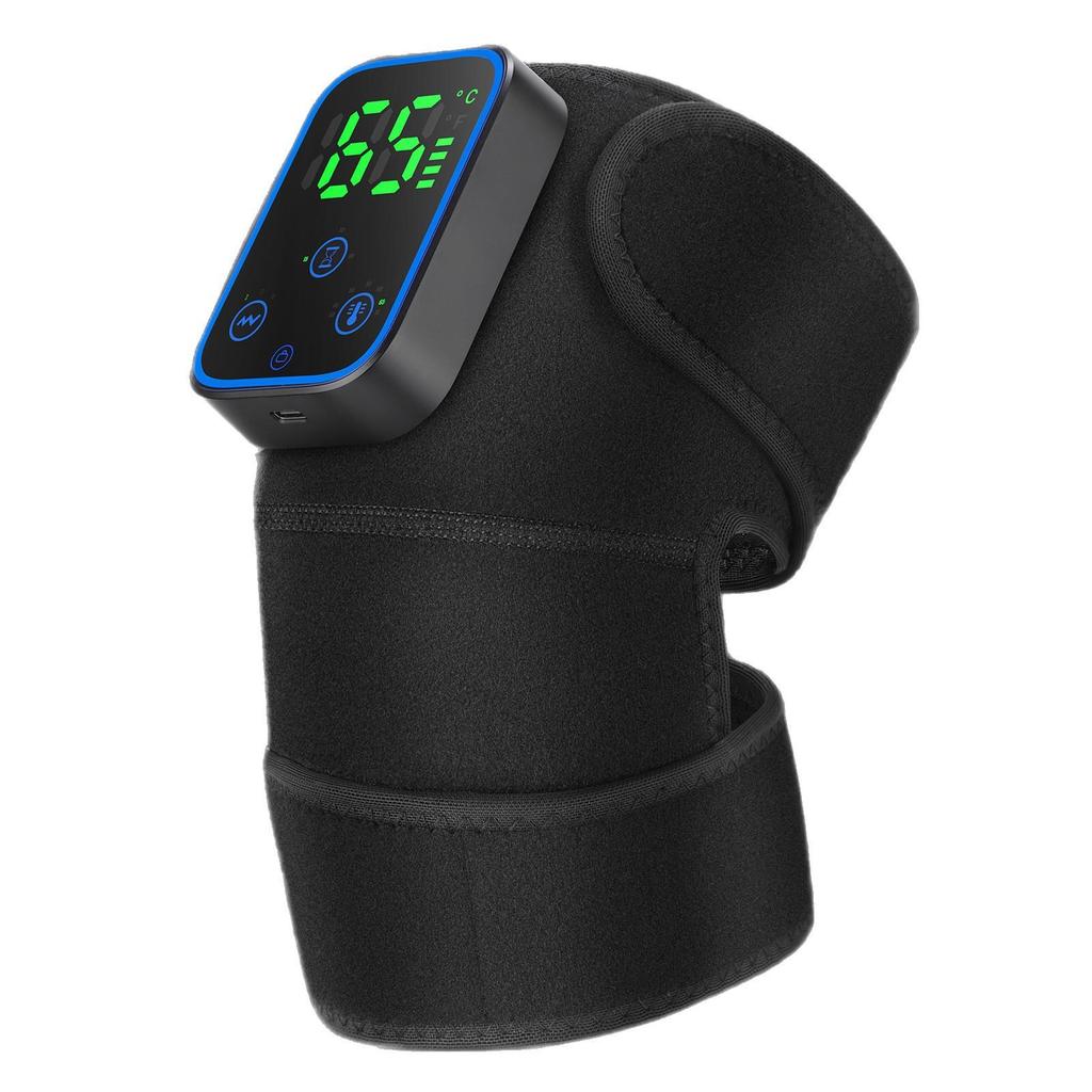 Portable Wireless Hot Compress Vibration Knee Massager with APP Control Knee Shoulder Elbow 3-in-1 Relieve Joint Pain and Pressure