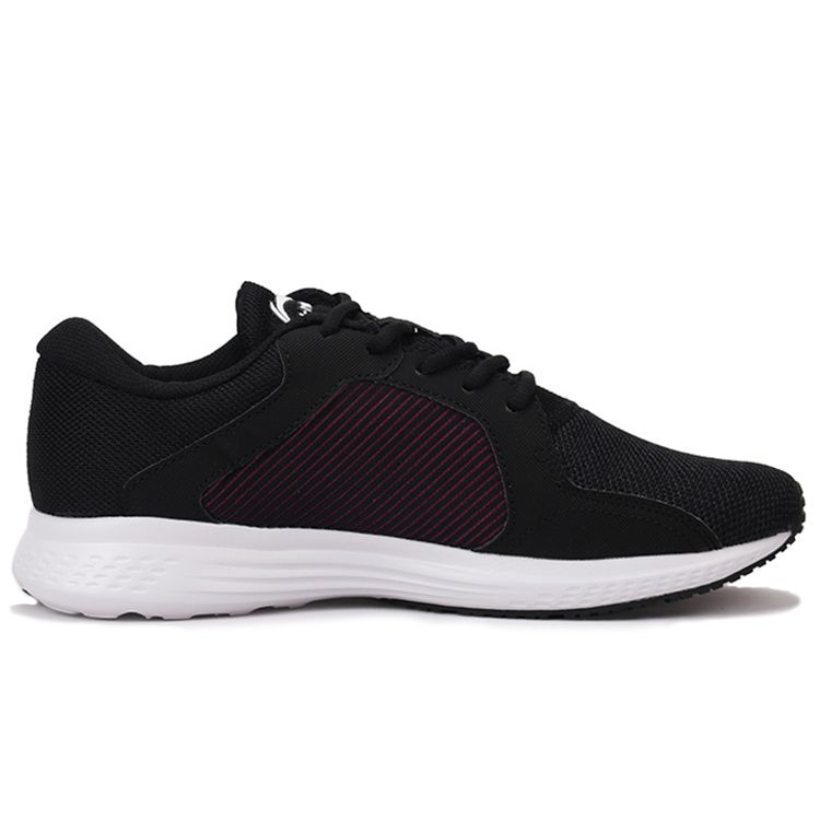 Li Ning Shock Absorbing Durable Low Top Running Shoes Women Sneaker Black Red ARHP278-1