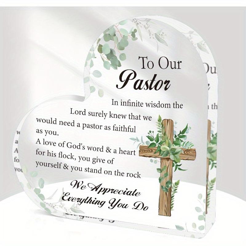 Pastor Appreciation Sign - Christian Missionary Gift for Holidays & Birthdays чистый