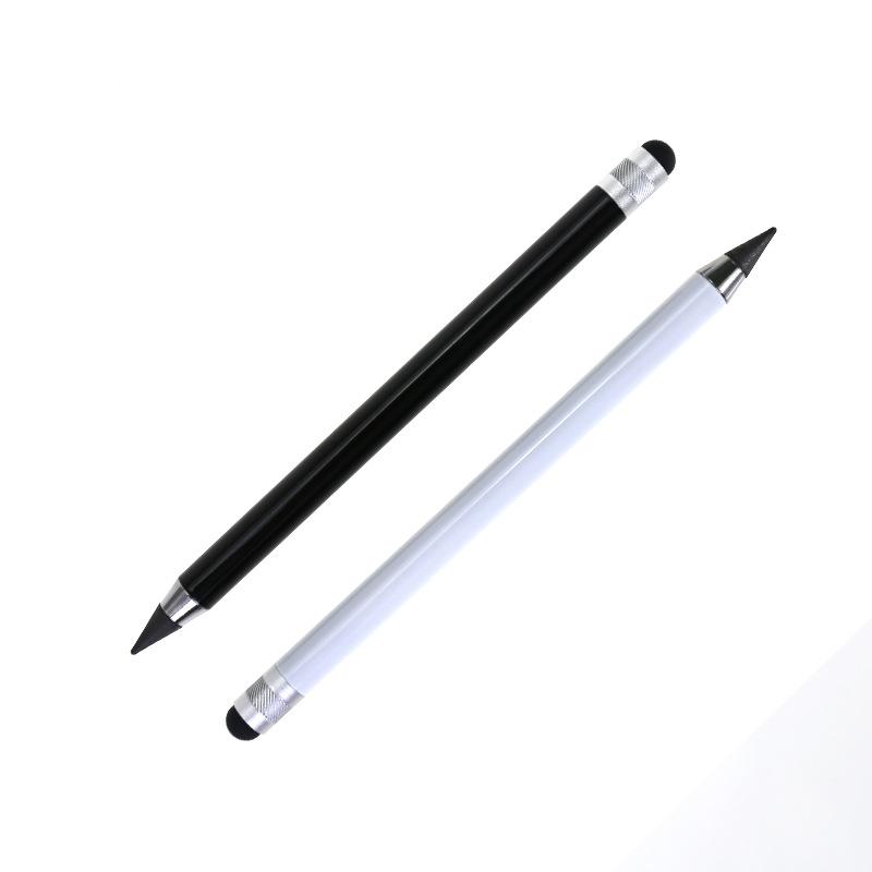 Silicone Permanent Pencil Head Dual-use Condenser Stylus Writing Erasable Pencil for Students