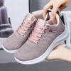 Shoes women's shoes new fly-woven breathable casual shoes shallow mouth lace-up mesh shoes soft sole comfortable single shoes lightweight sports shoes