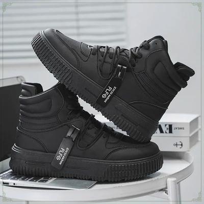 Herrenschuhe Mode High-Top Freizeit-Sneaker Outdoor Atmungsaktive Laufschuhe für Herren Neuer Rutschfester Sportschuh Zapatos De Hombre