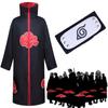 Naruto Akatsuki Uchiha Itachi Fantasia Cosplay Roupão Manto Capa Tecido Macio