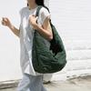 Large Capacity Nyl Shoulder Bags Women Solid Simple Fold Leisure Or Travel Bags Korea Style Light Cloth Shopper Packages