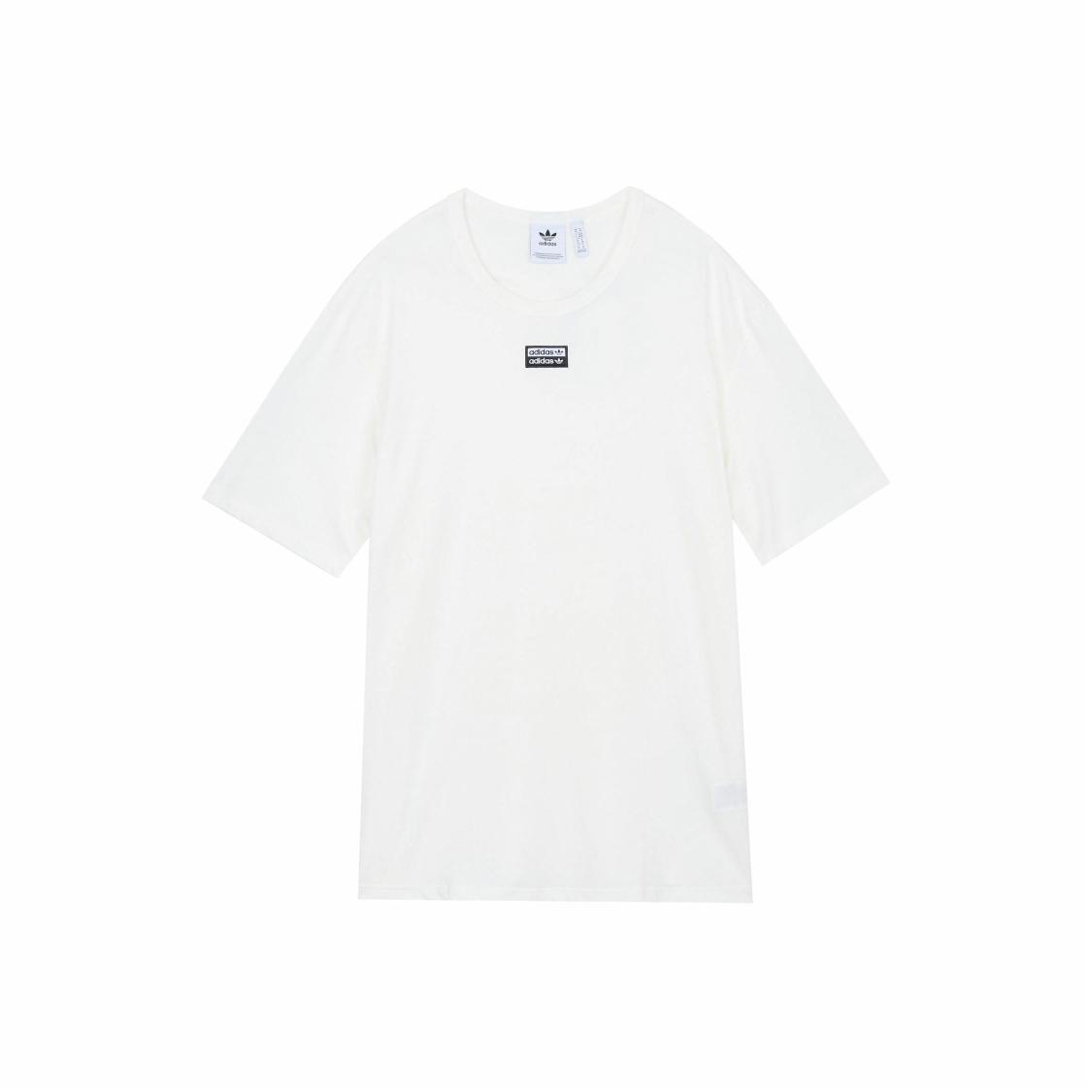 

adidas Originals Solid Color Box Logo T-Shirt Men s White L