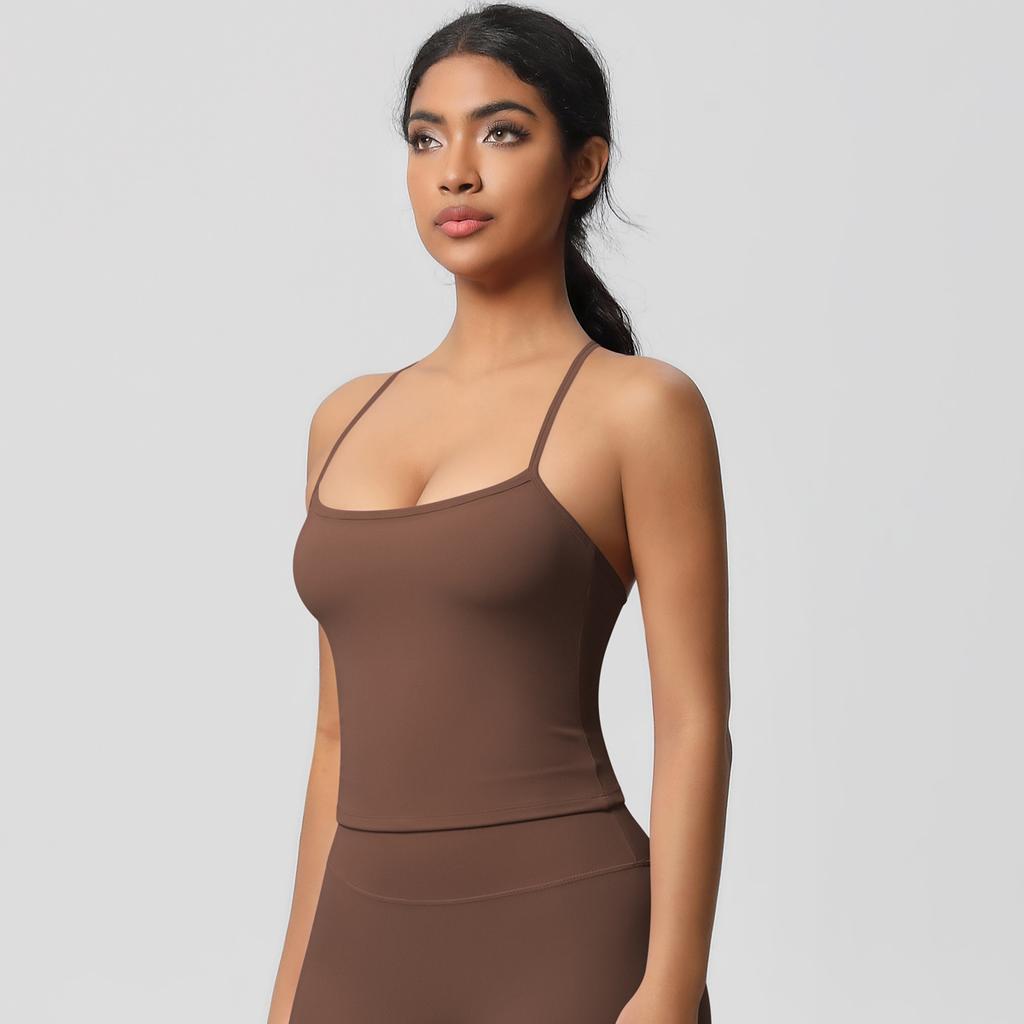 Women High Quality Sport Tank Tops With Chest Pads Compressed Quick-dry Super Elastic Suitable For Running Gym Fitness Training Yoga