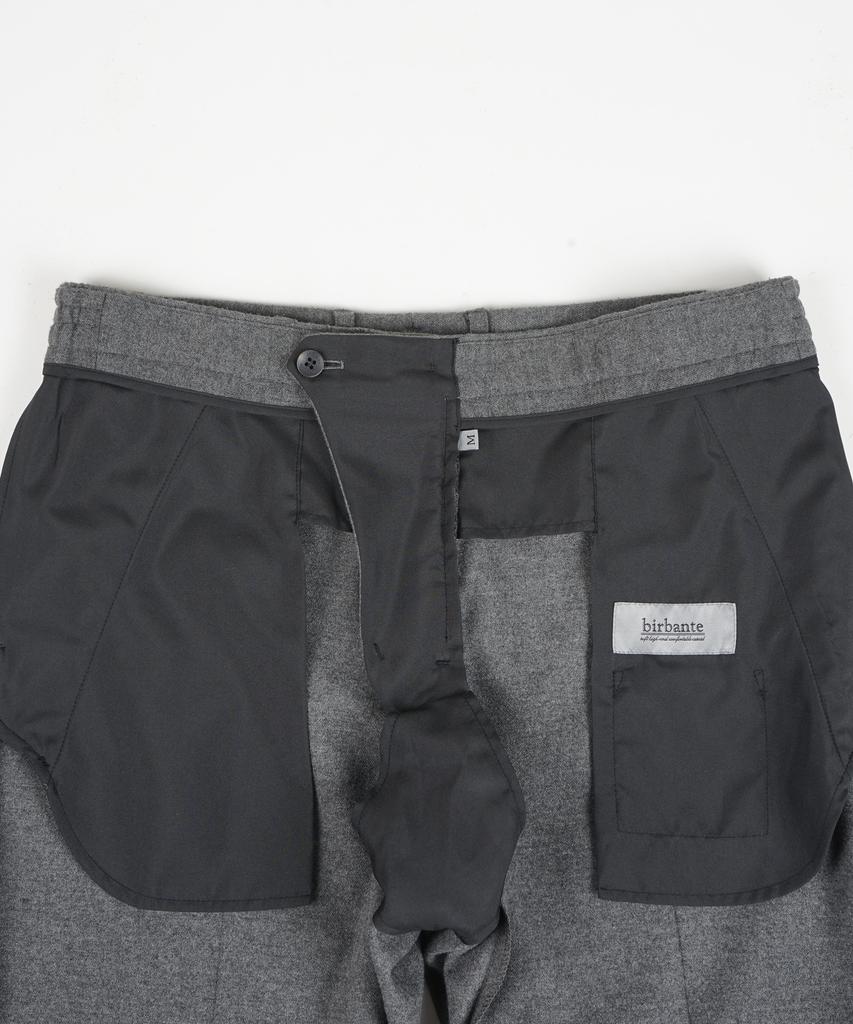 BIRBANTE Stretch Side Banding Slacks - Gray