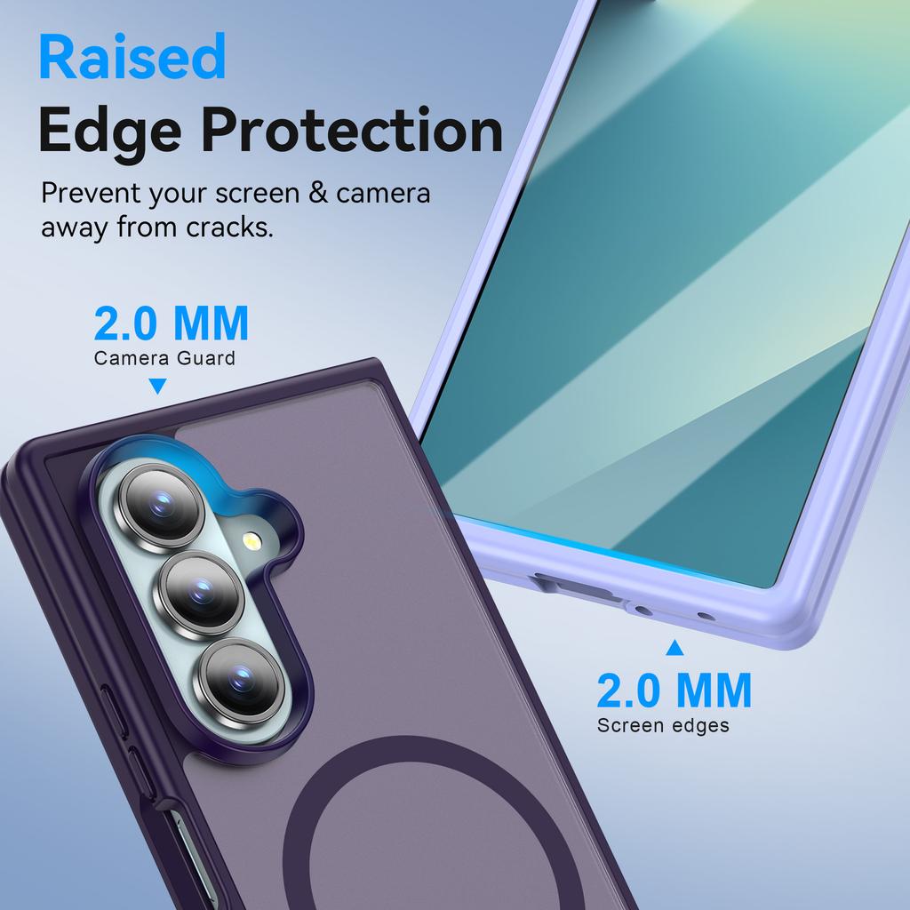 New for Samsung Z Fold 7 Mobile Phone Case Skin-sensitive Magnetic Folding Case Z Fold 6 Mobile Phone Case