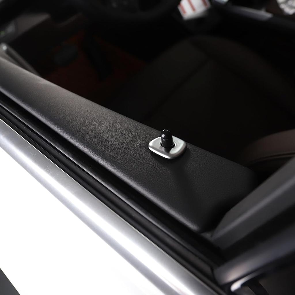 Car Door Lock Cover Trim Stickers Compatible with BMW X1 U11 2023 2024 Car Door Lock Pin Panel Frame Cover Decal Interior Trim Protection