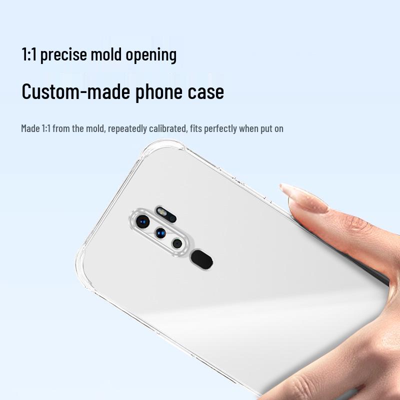 Compatible OPPO A11/A11x Transparent TPU Airbag Drop-proof Protective Case