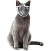 Cat Muzzle, Breathable Cat Face Cover Transparent Anti Bite Face Protection for Nail Trimming Bathing Grooming