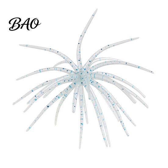 Realistic Bionic Fishing Tackle Floating Sea Urchin Soft Lures, Highly Elastic TPE Baits, Versatile Glue Baits for Rivers Flexible Tentacles