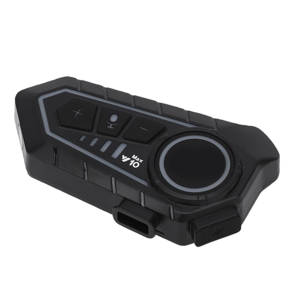 Helmet Bluetooth Headset 2 Way Intercom Noise Cancellation Long Battery Life IPX6 Water Proof Helmet Earphone with