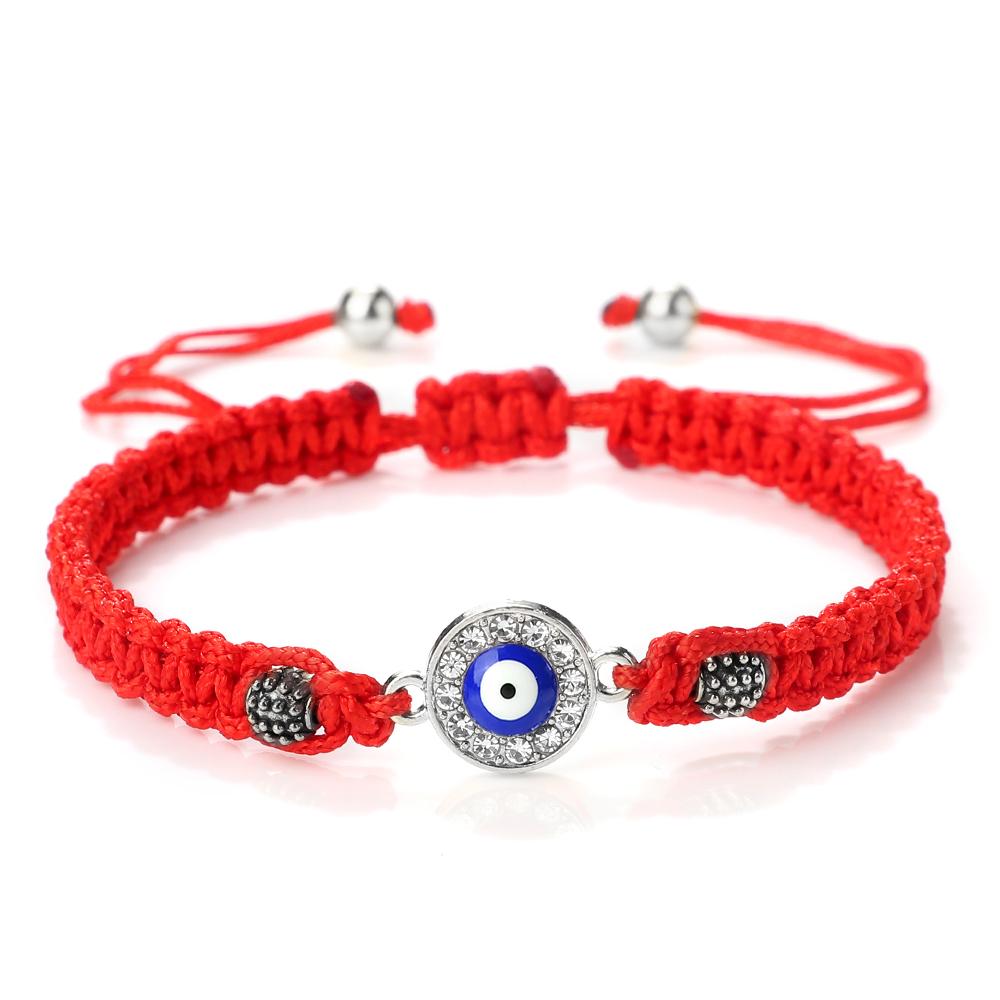 New Red Nylon Thread Evil Eye Braided Bracelet for Women Men Vintage Butterfly Elephant Couple Jewelry Gift