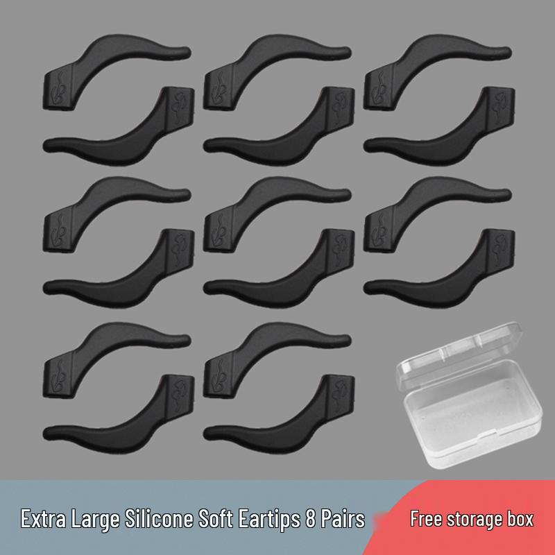 Silicone Anti-Slip Ear Hooks for Glasses - Sports Ear Grips & Retainers