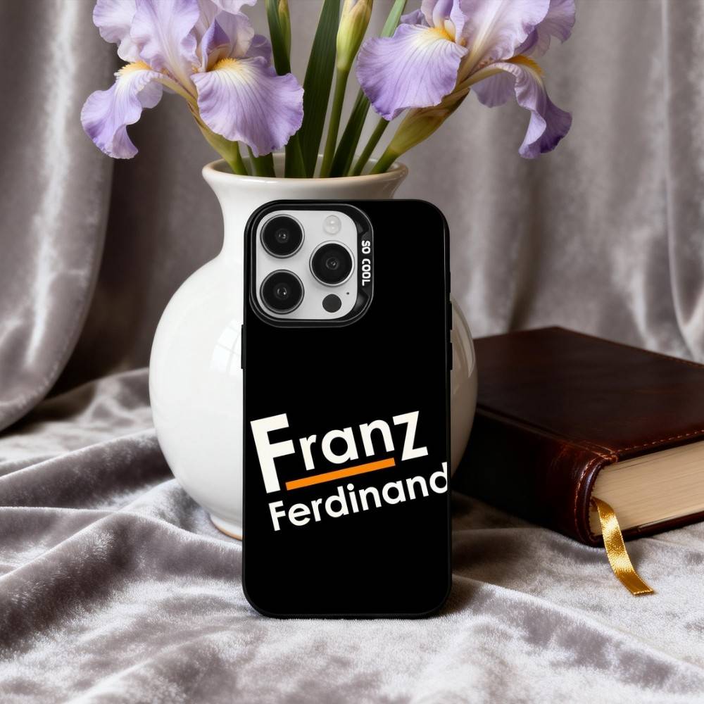 Cool F-Franz F-Ferdinand Band Phone Case For iPhone17,16,15,14,13,12,11 Plus,Pro Max Candy Silver Plated Inside Cover