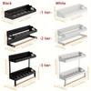 Refrigerator shelves,Strong Magnetic Absorption Rack,spice rack,With Paper Roll holder,Kitchen Supplies Storage Rack With Hook