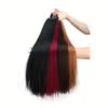 Long Straight Ponytail Extensions with Elastic Ties, Perfect for Elegant Everyday Wear And All Saints' Day Hair Additions