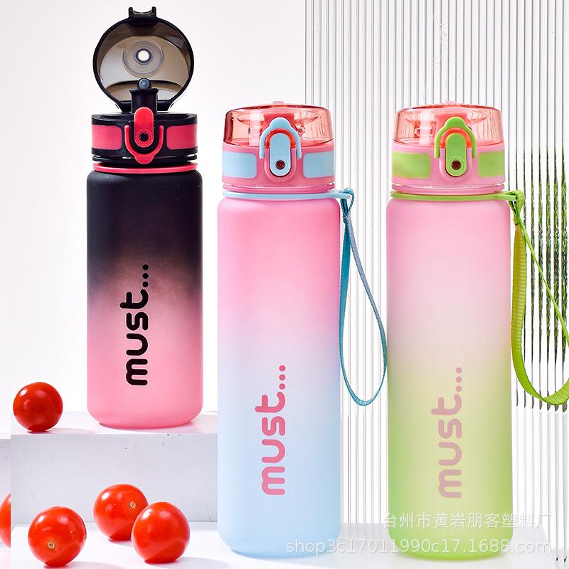 Water bottle1011 sports large-capacity cup women's summer water cup men's matte material direct drinking high temperature resistant tea cup with