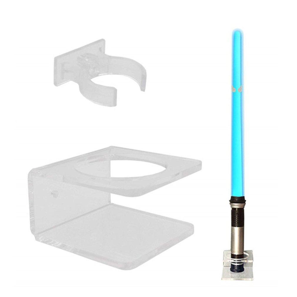 Acrylic Clear Light Saber Stand Wall Mount Storage Rack With Screws For Star Planet Lightsaber Display