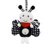 BBSKY Black & White Baby Stroller Mobile: Rabbit, Bee, Bird & Dog Plush Hanging Ornaments 
