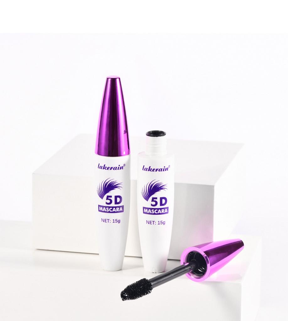 5D Volume Lash Mascara Vodeodolná a dlhotrvajúca prírodná zhusťujúca rýchloschnúca maskara na predlžovanie rias