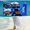 Personalized customized proof beach towel with Astro Bot  pattern - soft, absorbent, quick-drying, perfect swimming, camping&bathing