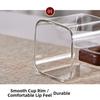 Minimalist Thicken Glass Coffee Mug Heat-resistant Wooden Handle Teacup Square Mini Breakfast Milk Cup Gift