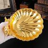 Peacock Palm Tray Creative Shell Fruit Plate European High-end Light Luxury Fruit Plate Home Living Room Retro Fruit Plate