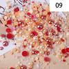 Yantuo 1000g Mixed Packaging Flat Back Pearls Resin Rhinestone Jelly Rhinestones Bulk Abs Loose Pearl for DIY Decoration