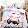 Anime Nyatasha Nyanners Bedding Set For Bedroom Soft Modern Bedspreads Comefortable Kids Duvet Cover Quilt Cover And Pillowcase