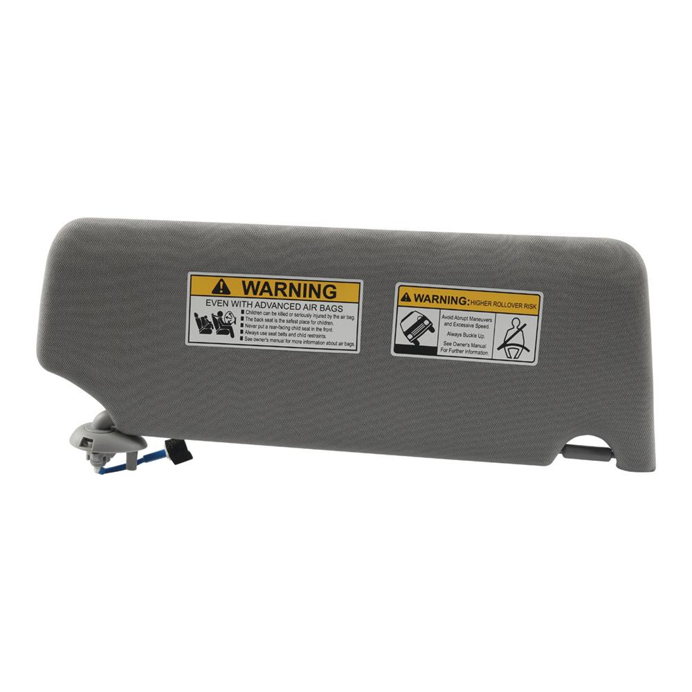 83280TG7A12ZB Left Driver Side Sun Visor Gray for Honda Pilot Ridgeline 2017-22