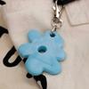 FLOWER KEYRING / MARBLE BLUE